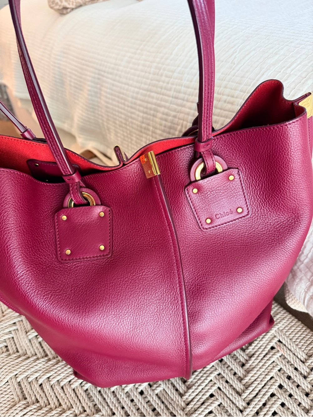 Chloe Vick tote medium burnt mahogany excellent condition - Picture 3 of 10
